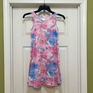 The Children’s Place - NWT sleeveless dress with unicorns - size M/M (7/8)